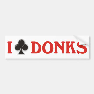 私はDonksを協力させます バンパーステッカー