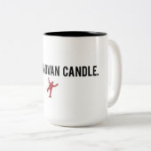 私はDonovanの蝋燭-コーヒー・マグです ツートーンマグカップ (正面右)