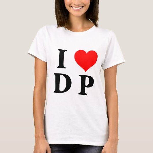 私はDPを愛します Tシャツ (正面)