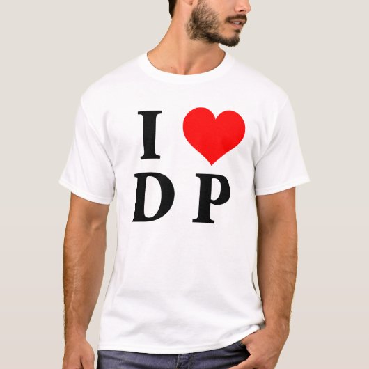 私はDPを愛します Tシャツ (正面)
