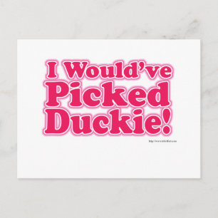 私はDuckieを選ぼう! ポストカード