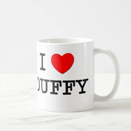 私はDuffyを愛します コーヒーマグカップ (右)