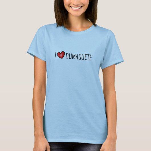 私はDUMAGUETEを愛します Tシャツ (正面)