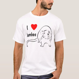 私はDumbosを愛します Tシャツ