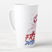 私はDuterte Free DU30のためのスタンドFree Duterte カフェラテマグ (左アングル)