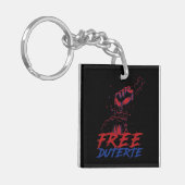 私はDuterte Free DU30のためのスタンドFree Duterte キーホルダー (正面左)
