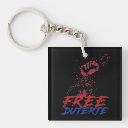 私はDuterte Free DU30のためのスタンドFree Duterte キーホルダー (正面)