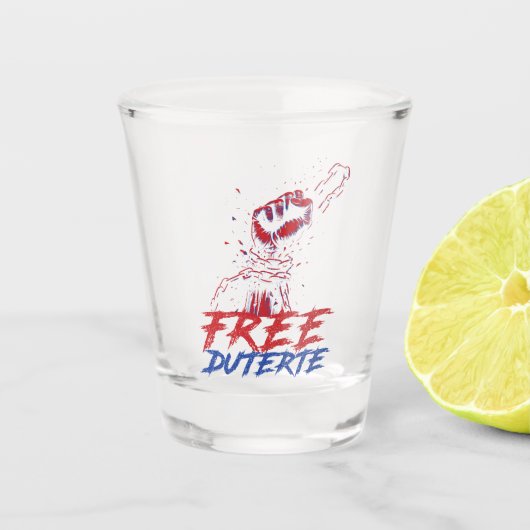 私はDuterte Free DU30のためのスタンドFree Duterte ショットグラス (正面)