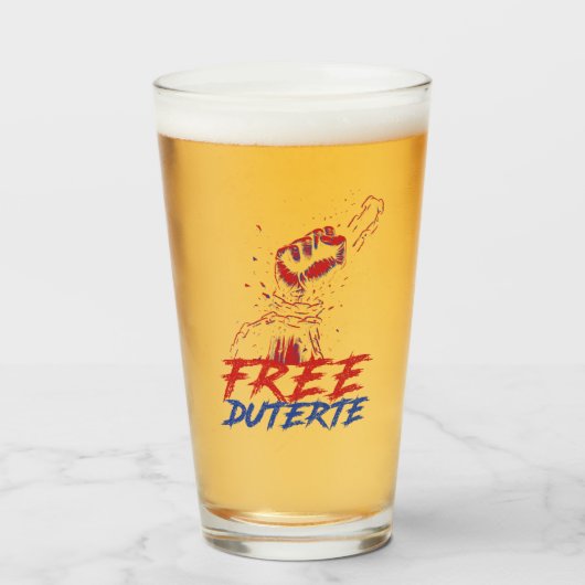 私はDuterte Free DU30のためのスタンドFree Duterte タンブラーグラス (ドリンク正面)