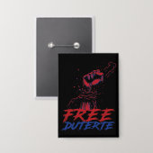 私はDuterte Free DU30のためのスタンドFree Duterte 缶バッジ (正面/裏面)