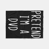 私はDvdの衣装ハロウィーンの怠け者アドおもしろいゥだ フリースブランケット (正面(横))