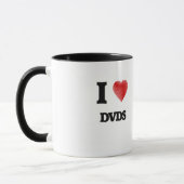 私はDvdsを愛します マグカップ (左)
