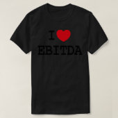 私はEBITDAのハイキング袖おもしろい無しが大好き Tシャツ (デザイン正面)