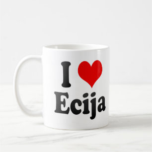 私はEcija、スペインを愛します。 私Encanta Ecija、スペイン コーヒーマグカップ
