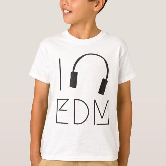 私はEDMを愛します Tシャツ (正面)