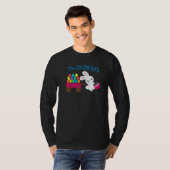 私はEgg Straイースターバニー卵狩りバスケットおもしろい Tシャツ (正面フル)