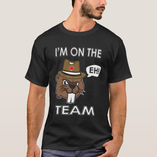 私はEhチームのカナダ語に所属 Tシャツ (正面)