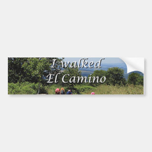 私はEl Camino、スペイン(キャプション)歩きました バンパーステッカー