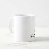 私はEL SEGUNDOカリフォルニアを愛します コーヒーマグカップ (正面左)