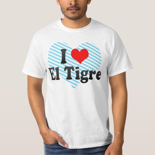 私はEl Tigre、ベネズエラを愛します Tシャツ (正面)