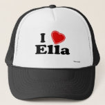 私はEllaを愛します キャップ<br><div class="desc">私はEllaを愛します! あなたの名前はEllaですか。 あなたが愛を知っている夫、ボーイフレンド、オスの家族または男性の友人がありますか。 またはあなたが深く愛するEllaと名前が挙げられる妻、ガールフレンド、メスの家族またはメスの友人がありますか。 その場合、これは"私が"帽子を愛する丁度ギフトであなたは捜します! 設計特微手紙底のドイツ体の上そして"Ella"の赤いハートが付いているドイツ体の"私"。</div>