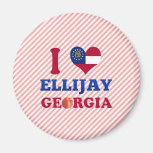 私はEllijay、ジョージアを愛します マグネット