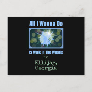 私はEllijay Woodsを歩くだけだ ポストカード