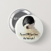 私はEMO Iのちょうどlovethisのヘアスタイルではないです! 缶バッジ (正面&裏面)