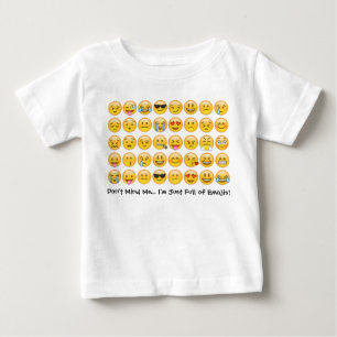 私はEmojisの…幼児のEmojiのTシャツの完全です ベビーTシャツ