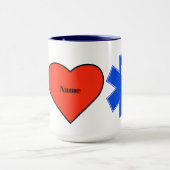 私はEMSアイコンmagが大好き マグカップ (中央)