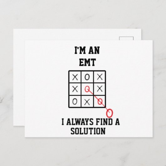 私はEMTよ いつだって解決策を見つけるわ ポストカード (正面/裏面)
