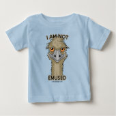 私はEmuプンおもしろいを思い出さない ベビーTシャツ (正面)