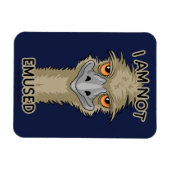 私はEmuプンおもしろいを思い出さない マグネット (横)