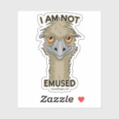 私はEmu Punコンターおもしろいステッカーをemusedしていない シール (シート)