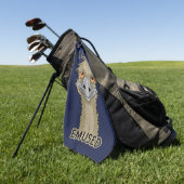 私はEmusedのおもしろいなエミューのしゃれではないです ゴルフタオル (グリーン)