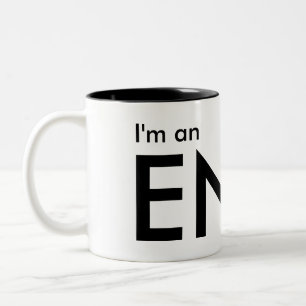 私はENFJ -性格特徴です ツートーンマグカップ