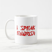 私はEngrishを話します コーヒーマグカップ (左)