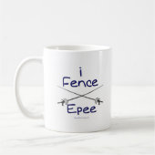 私はEpee (ピストルの握り)の青を囲います コーヒーマグカップ (左)
