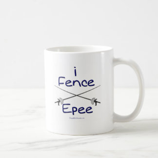 私はEpee (ピストルの握り)の青を囲います コーヒーマグカップ