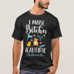 私はEsの美しい犬のトリマーライフ櫛のシザーを作る Tシャツ<br><div class="desc">私はEs美しい犬のトリマーライフ櫛シザーグルーミングを作る</div>
