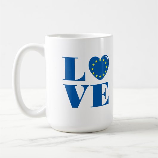 私はEUが大好き コーヒーマグカップ (左)