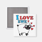 私はEweマグネットが大好き マグネット (正面/裏面)