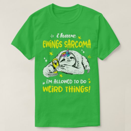 私はEwings Sarcomaを許可してい風変わりる Tシャツ (デザイン正面)