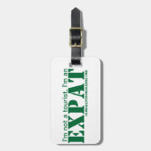 私はEXPATの荷物のラベルです ラゲッジタグ (正面縦)