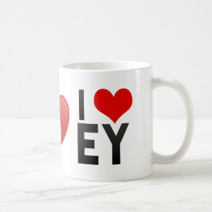 私はEYを愛します コーヒーマグカップ