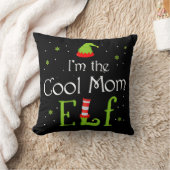 私はFのカッコいい小妖精や小人に合う母クリスマス クッション (ブランケット)