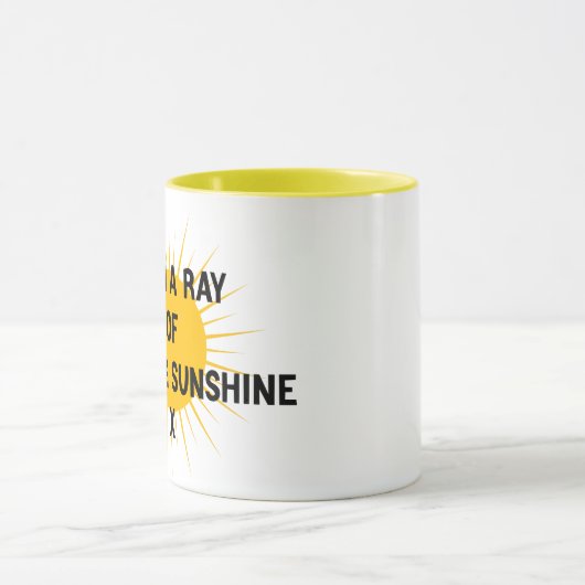 私はF*を照らすX皮肉のレイおもしろい マグカップ (中央)