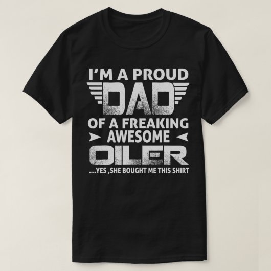 私はFAの誇りを持ったパパ素晴らしだ Tシャツ (デザイン正面)