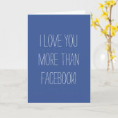 私はFacebookカードよりもっと愛します カード (黄色い花)