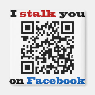 私はFacebook QRコードのつきまといます マグネット